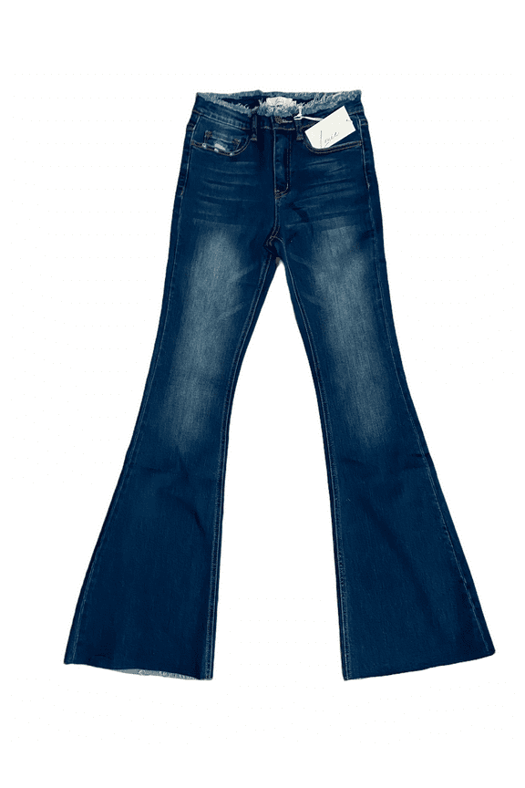 Women's Low Rise Jeans Wide Legged Raw Hem by LOUIE Size 27