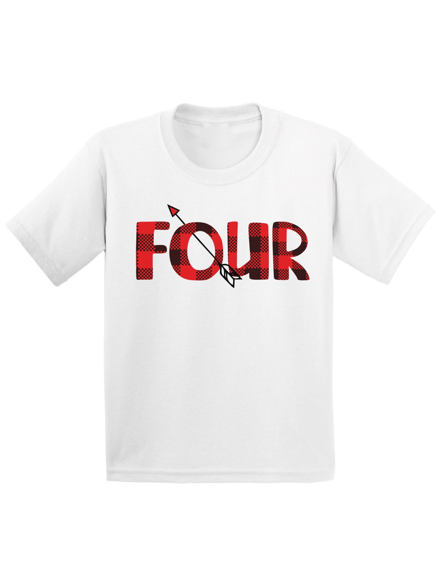 4 Years Old Kids Outfit Red Four 2T Shirts 3T Clothes 4 Years Old Baby Boy Outfit Red Four 45T