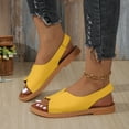 thumbnail image 2 of Mepaouo Women's Slingback Flat Sandals Open Toe Summer Beach Walking Shoes Cork Footbed Slip on Slides, 2 of 8