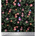 thumbnail image 3 of Soimoi Poly Georgette Fabric Leaves & Floral Print Fabric by Yard 52 Inch Wide, 3 of 3
