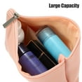 thumbnail image 5 of Unique Bargains Travel  Makeup Bag Makeup Brush Holder Cosmetics Storage Bag Portable Pink PU Leather M Size, 5 of 7