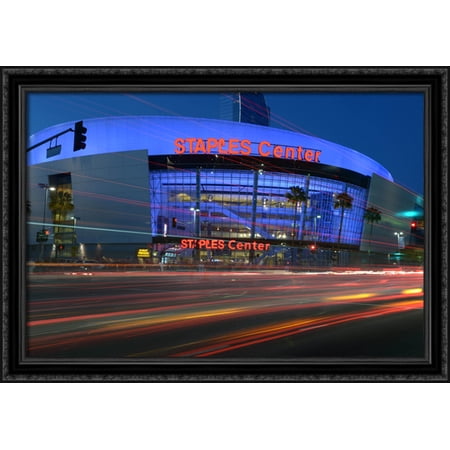 Staples Center 38×28 Large Black Ornate Wood Framed Canvas Art – Home of the Los Angeles Lakers and Clippers Staples Center 38×28 Large Black Ornate Wood Framed Canvas Art – Home of the Los Angeles Lakers and Clippers