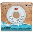 thumbnail image 5 of Rae Dunn: Hello Summer - 48" Ring Float - CocoNut Float, Inflatable Jumbo Water Ring, Durable, Anti-Leak, Ages 8+, 5 of 7