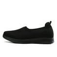 thumbnail image 5 of GUOBIOZIY Womens Sneakers Women's Slip-on Flat Loafers Comfort Walking Casual Shoes Classic Knit Non Slip Fashion Sneaker(Black,8), 5 of 7