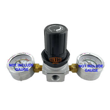 All Tool Depot Universal Air Regulator Special Design for Check Tank and Regulator Pressure (Gauge Does Not Include)