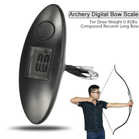 Digital Archery Hanging Bow Scale 81lbs Draw Weight Compound Hunting