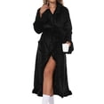 thumbnail image 3 of Premium Womens Plush Soft Robe , Warm, Coral Fleece Bathrobe, 3 of 9