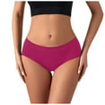 thumbnail image 1 of Ropa interior sin costuras de algodón de cintura baja de las mujeres - transpirable, color sólido, pantalones de triángulo, 1 of 4