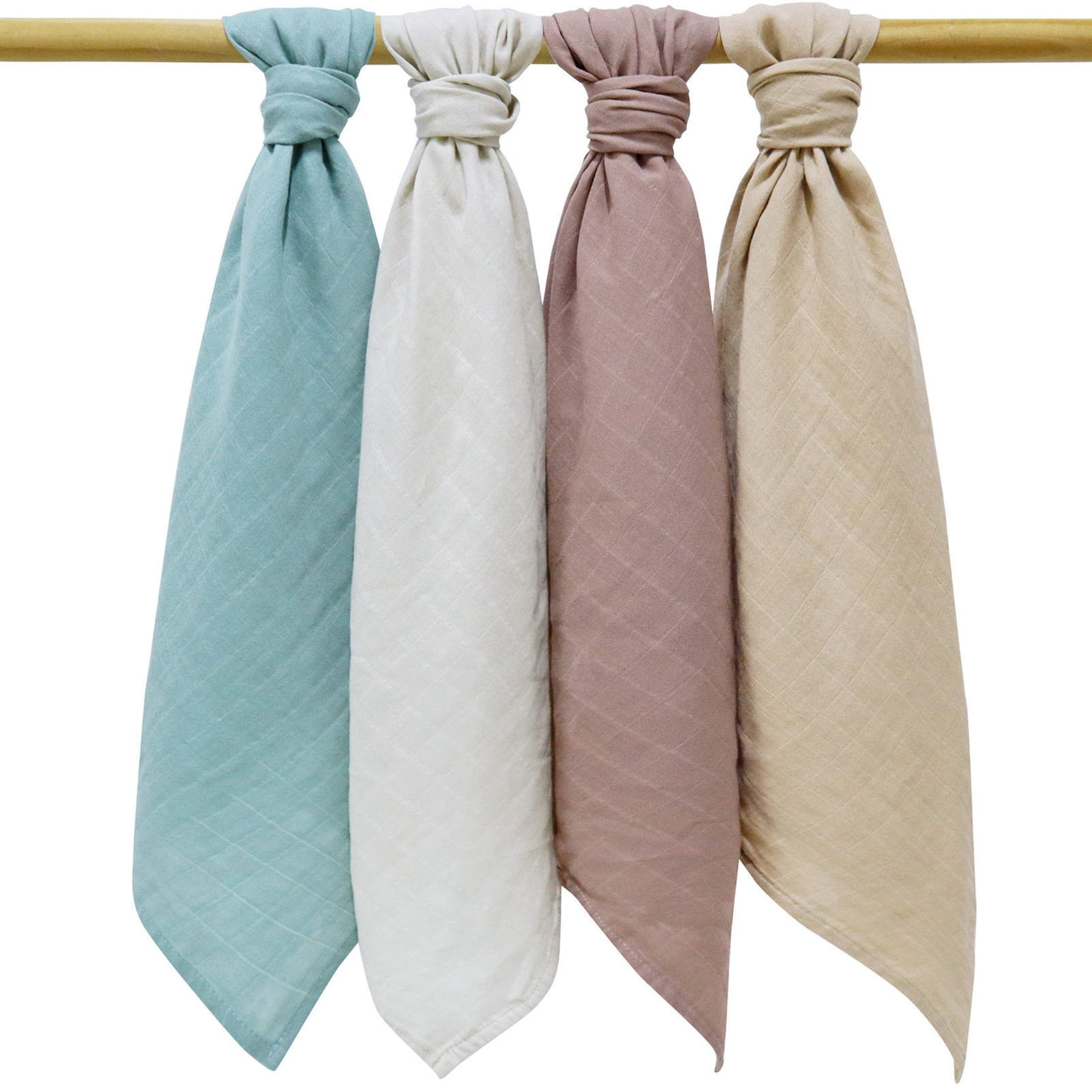 4pc Burp cloth| wash cloth| lovey|Muslin Squares| Bib| bibs| baby girl, baby boy | Newborn|Shower Gift|Swaddle| Organic Cotton |60x60cm