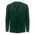 thumbnail image 5 of WTXUE Sweaters Long Sleeve, V-Neck Cardigan for Men Mens Button Solid V Neck Slim Warm Sweater Coat Knit Tops Solid | Officewear for Men Green M, 5 of 6