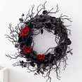 thumbnail image 5 of 15.7 Inch LED Halloween Wreath Door Wreath Party Decorations Halloween Ornament for Front Door Decorations, 5 of 7