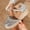 Silver, variant on Women's Plus Size Closed Toe Espadrille Wedge Sandals Cutout Mesh Fabric Spring Summer Fashion Trendy Comfortable Slip On Mule Slides Shoes Beach Sandals