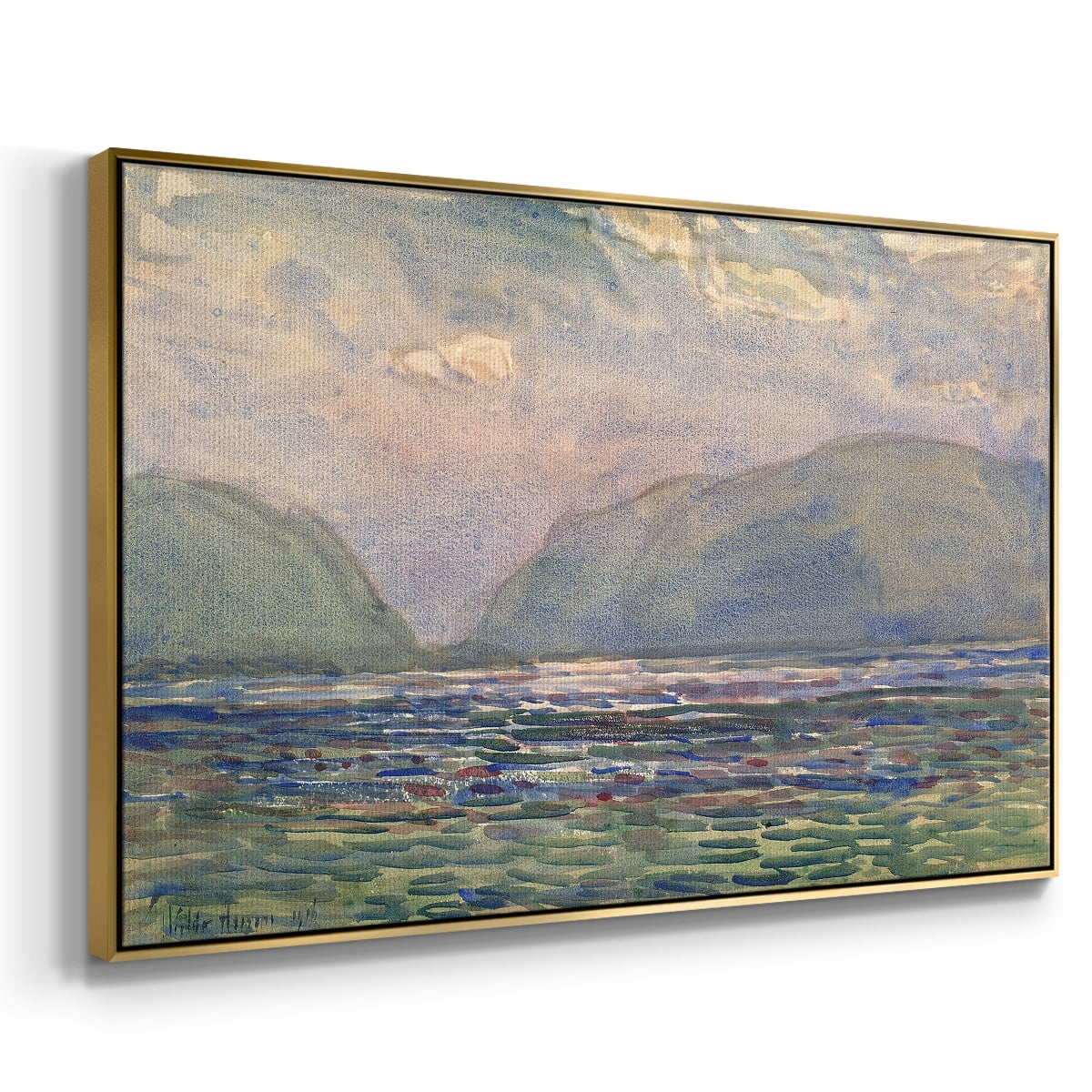 Vintage Landscape-CXXXVI By Wexford Home Framed in Gold Wood Gallery Wrapped Canvas 27 in. x 41 in.