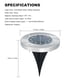 thumbnail image 2 of 4 piezas de focos de tierra LED solares para exteriores impermeables 12 LED, 2 of 8