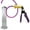 Purple, variant on LeLuv® Premium Ultima Penis Pump, Brass w/ Purple Silicone Grips & Hose | 9" Length x 2.25" Cylinder WIDE Flange Cylinder