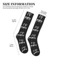 thumbnail image 2 of Lsque I love Math Pattern Sport Compression Socks for Men & Women 15-20 mmHg Knee High Nurse Pregnant Running Medical and Travel Athletic, 2 of 6