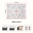 thumbnail image 5 of Lahome Washable 8'x10' Floral Bow Area Rug, Pink Rugs for Living Room, Soft Non-Slip Boho Carpet for Bedroom Kids Room Nursery Dining Room, Large Rug, Pink, 5 of 10