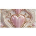 thumbnail image 2 of 3d Hearts and Pearls 3 Ring Binders 1.5 inch Hardcover File Folders with Interior Pockets A4 Size Organizer for School Office Hospital Set of 2, 2 of 8