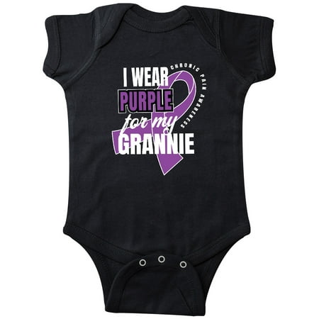 

Inktastic Chronic Pain I Wear Purple For My Grannie Gift Baby Boy or Baby Girl Bodysuit