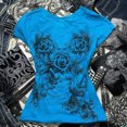 thumbnail image 4 of adaychics Grunge Shirts for Women Gothic Women Casual Vintage Crewneck Short Sleeve T Shirts Trendy Clothes Daily Wear, 4 of 8