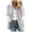 Light Grey, variant on Winter Coats For Women Fuzzy Fleece Jacket Hooded Color Block Patchwork Cardigan Coat Outerwear With Pocket