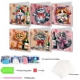 thumbnail image 2 of Tarjeta Deseos Diarios Diamantes Dibujo Pintura DIY 6 Uds. Gato, 2 of 7