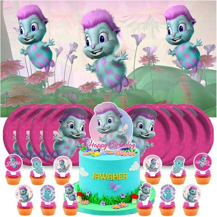 Bille Birthday Plates Supplies Decorations Decor Backdrop Banner Cake Topper Background