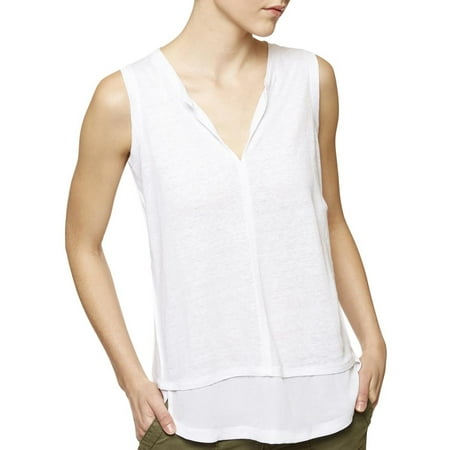 Trimmed Chiffon - Sanctuary Womens City Burnout Chiffon Trim Tank Top