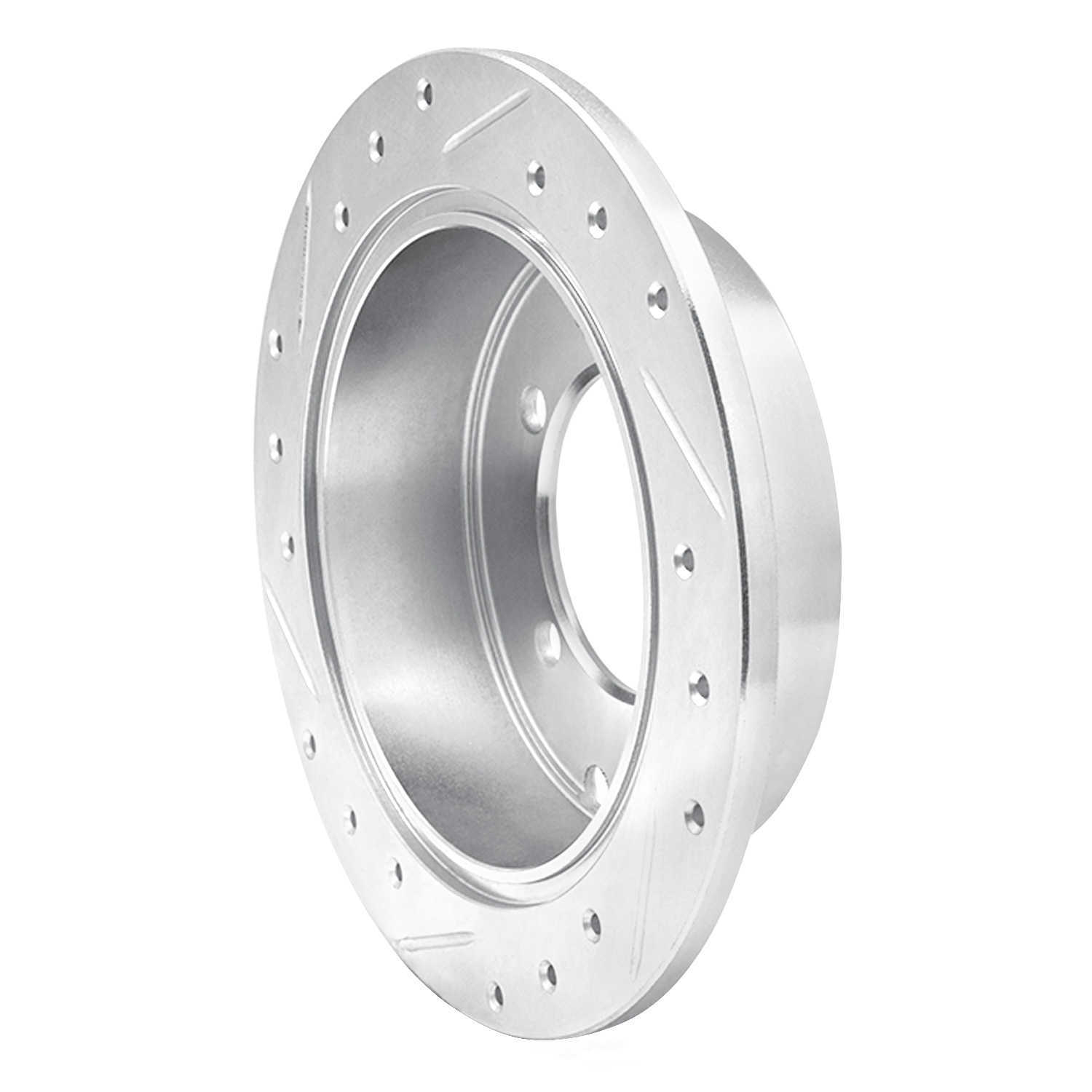 Dynamic Friction Company 631-72030R DFC Brake Rotor - Drilled And Slotted - Silver
