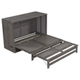 thumbnail image 6 of Bellemave Queen Size Murphy Bed with Charging Station, Wooden Murphy Cabinet Bed with Storage Drawer, Foldable Queen Size Platform Bed Frame for Guest Room Home Office (Gray), 6 of 9