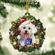 thumbnail image 3 of Guirnalda navideña con colgantes de cachorros, adornos colgantes para el coche y el árbol de Navidad, bonita decoración para la sala de estar con forma de perro, suministros de acrílico para fiestas, 3 of 5