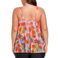 thumbnail image 6 of Ocean Blues Women's Plus Size Mesh Tankini Top Blouson Tankini Bathing Suit Top Loose Fit Swimsuit for Woman Size L, 6 of 6