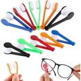 thumbnail image 1 of Eyeglasses Cleaner Tool Set – 14pcs Mixed Colour Lens Cleaning Brushes with Soft Microfiber Pads, Compact Design for Sunglasses, Reading Glasses, Travel, and Daily Use, 1 of 7