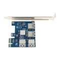 thumbnail image 2 of pcie 1 a 4 jinwen PCI E 16X ranuras de tarjeta vertical extensor de tarjeta, 2 of 8
