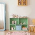 thumbnail image 5 of Mifurn 5-Cube Storage Organizer Bookcase, Bookshelf, Light Green, 5 of 9