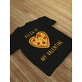 thumbnail image 6 of Tstars Boys Unisex Valentine's Day Shirts for Kids Pizza Is My Valentine Valentine's Day Shirt for Pizza Lovers Gift Idea for Boy Kids Birthday Gift T Shirt, 6 of 6
