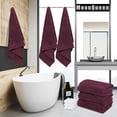 thumbnail image 2 of Moonqueen Juego de 2 toallas de baño premium  Secado rápido  Toallas de microfibra de terciopelo coral altamente absorbentes  Uso multiusos como baño, fitness, baño, ducha, deportes, toalla de yoga, 2 of 7