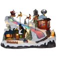 thumbnail image 3 of Recién llegado, puerta de Navidad, caja de bolas de soldado, campana, lámpara de luz de flores, linterna, tienda de juguetes, vela, carrusel de dulces, columpio, pueblo de resina, 3 of 3