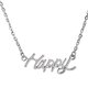thumbnail image 2 of Amor / Esperanza / Coraje / Fe / Feliz Palabra Colgante Collar de Cadena Hombres Mujeres Regalo - Plata Sunnimix Collar de cadena de letra, 2 of 5