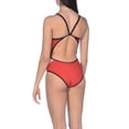 thumbnail image 3 of Arena Team Stripe Super Fly Back One Piece FL Women (32, red black), 3 of 6