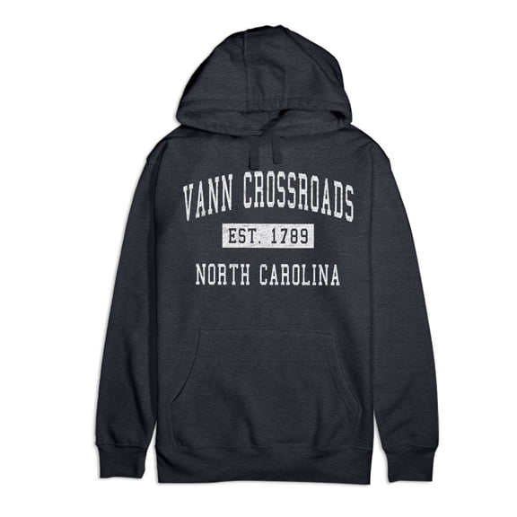 Vann Crossroads North Carolina Classic Established Premium Cotton Hoodie