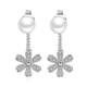 thumbnail image 2 of Pendientes de Perlas Colgantes con Flor En La Espalda y Temperamento Destacado para Mujer, Joyería para Mujer, 2 of 6