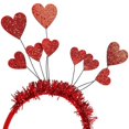 thumbnail image 4 of Heart Designed Headband Headdress for Valentine's Day Party Felt Red Decorative 1Set, 4 of 4