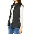 thumbnail image 1 of INSPIRE CHIC Chalecos de mujer con cuello alto, chaleco acolchado con cremallera, 3XL, negro, 1 of 6