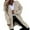 Khaki, variant on Plus Size Cardigan Custom Vintage Loose Fall Long Plain Knit Hooded Cardigan Sweater for Women (Mint Green,XL)