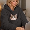 thumbnail image 3 of Pet Pouch Hoodie for Women Cat and Dog Pouch Cat Dog Carrier Hoodie Sweatshirt for Pet Animal Lover Long Sleeve Hoodies for Dogs & Snack Hoodies, 3 of 5