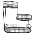 thumbnail image 4 of KAKOWELY Panier en Fuite à 3 Niveaux Panier à Fruits Filaire Contenant de Rangement pour Aliments Panier à Collations Panier de Bout de Canapé Panier à Fruits à 3 Niveaux Panier à Fruits en Fer Artistique pour Table à Manger, 4 of 5
