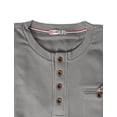 thumbnail image 5 of H2H Mens Casual Henley Long Sleeve Waffle Cotton T-Shirts GRAY US 3XL/ASIA 4XL (KMTTL062), 5 of 6