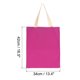 thumbnail image 2 of Bolsa de mano reutilizable Unique Bargains Algodón Rosa 42 x 34 cm bolsas de supermercado reutilizables, 2 of 5