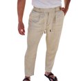 thumbnail image 3 of Dpytoraw Men Pure Color Overalls Pocket Sport Work Casual Trouser Ankle Length Pants, 3 of 5